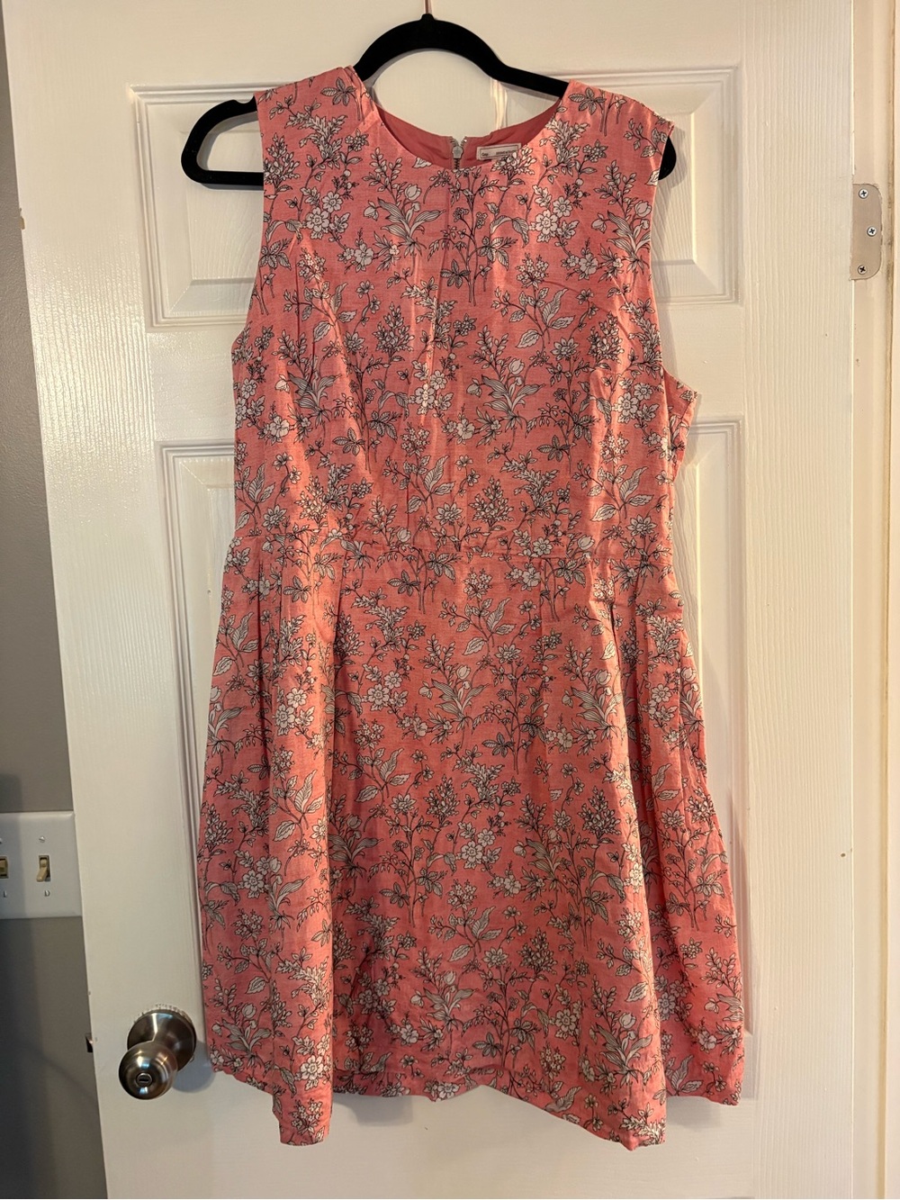 Gap Sleeveless Pink Floral A-Line Dress